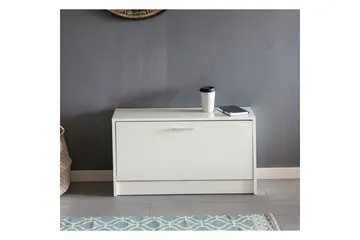 Skoskåp Wohnling SPLIT med fällbara fack, foliebelagd spånskiva Vit - Vit - Products - Förvaring - Skåp - Förvaringsskåp