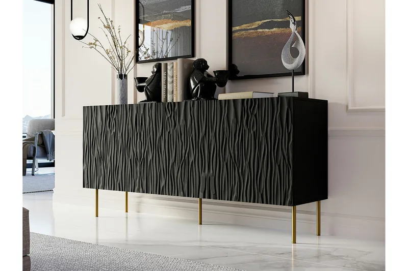 Strontian Highboard Scandinavian Choice Black - Products - Förvaring - Skåp - Förvaringsskåp