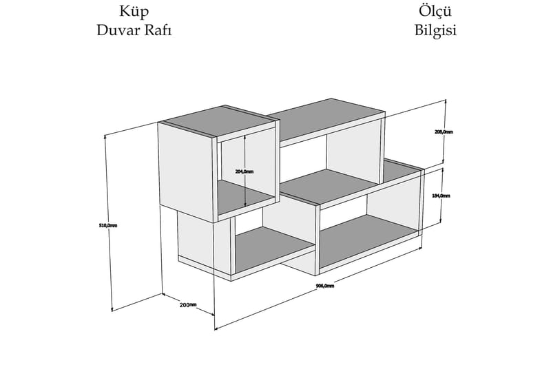 Afronda Vägghylla - Vit/Mörkgrå - Products - Förvaring - Småförvaring - Väggförvaring