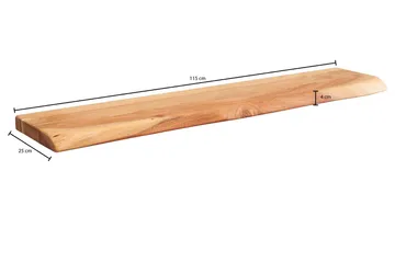 Bourelle Vägghylla 115x25 cm - Trä/natur - Products - Förvaring - Småförvaring - Väggförvaring