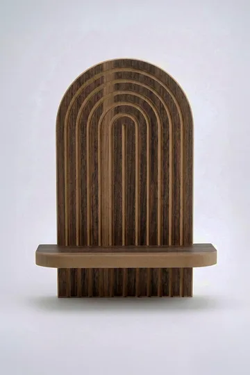 Hasina Vägghylla 26x35x13 cm - Wenge - Products - Förvaring - Småförvaring - Väggförvaring
