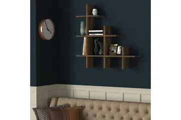 Tera Home Bokhylla - Valnöt - Products - Förvaring - Småförvaring - Väggförvaring