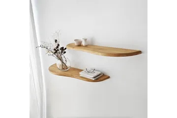 Wavy Vägghylla 100 cm - Ek - Products - Förvaring - Småförvaring - Väggförvaring