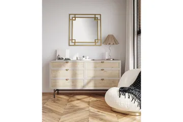 Spegel Wohnling Fyrkantig Geometrisk 60 cm Metallram Modern - Products - Inredning - Spegel - Hallspegel