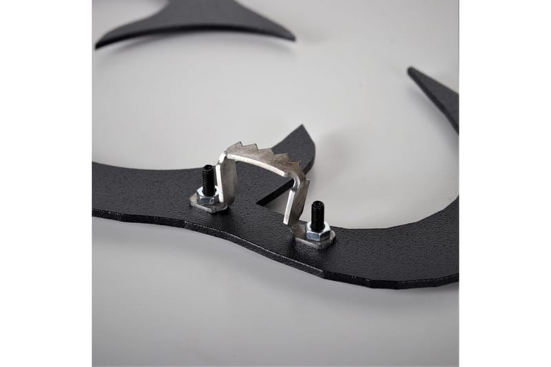 Dekorativ Metallväggklocka - Svart - Products - Inredning - Väggdekor - Väggklocka & väggur