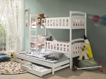 Blankana Våningssäng Två Liggplatser 80x180 cm - Beige - Products - Möbler - Barnmöbler - Barnsäng & juniorsäng - Loftsäng barn