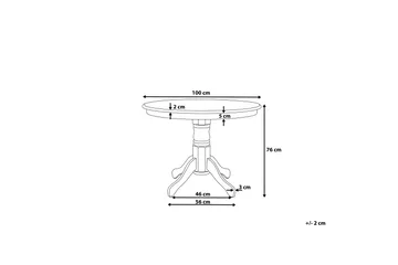 Akron Matbord 100 cm - Vit - Products - Möbler - Bord & matgrupp - Matbord & köksbord