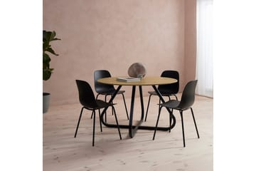 Ankit Matbord 120 cm Rund - Svart/Beige - Products - Möbler - Bord & matgrupp - Matbord & köksbord