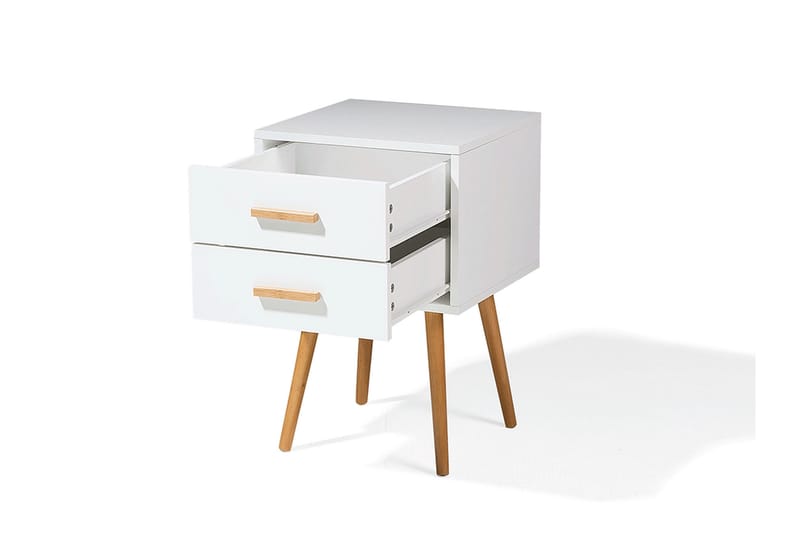 Alabama Sängbord 40 cm - Vit - Products - Möbler - Bord & matgrupp - Avlastningsbord & sidobord - Sängbord & nattduksbord
