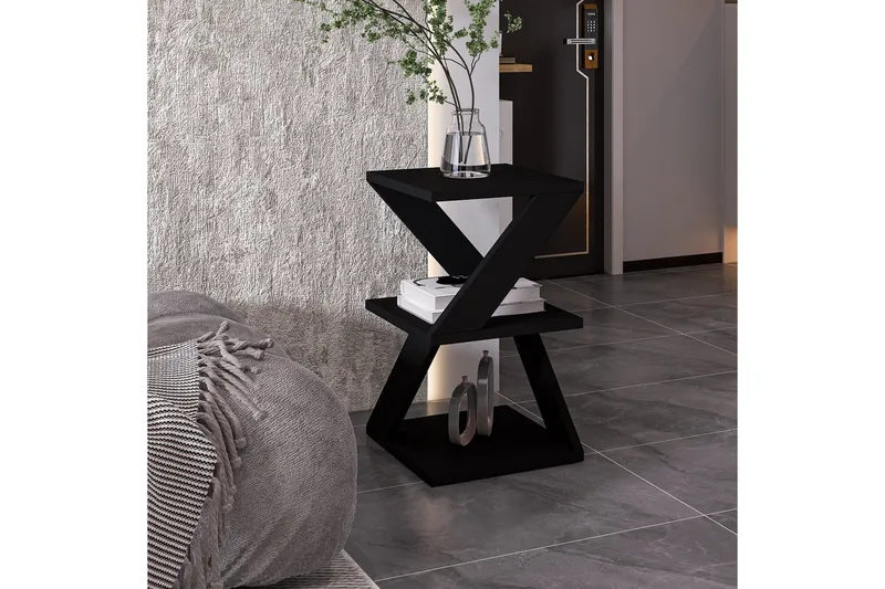 Albeni Sidobord 29,6 cm - Svart/Ek - Products - Möbler - Bord & matgrupp - Avlastningsbord & sidobord - Brickbord & småbord
