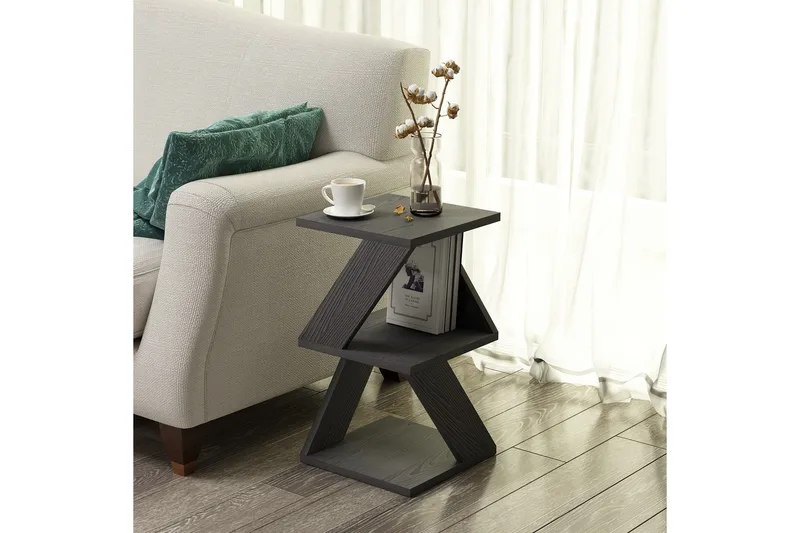 Albeni Sidobord 29,6 cm - Svart/Natur - Products - Möbler - Bord & matgrupp - Avlastningsbord & sidobord - Brickbord & småbord