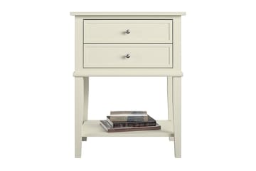 Franklin Sidobord 56 cm Vit - Dorel Home - Products - Möbler - Bord & matgrupp - Avlastningsbord & sidobord - Brickbord & småbord