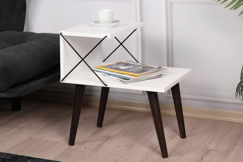 Kaysie Sängbord 50 cm - Vit - Products - Möbler - Bord & matgrupp - Avlastningsbord & sidobord - Sängbord & nattduksbord