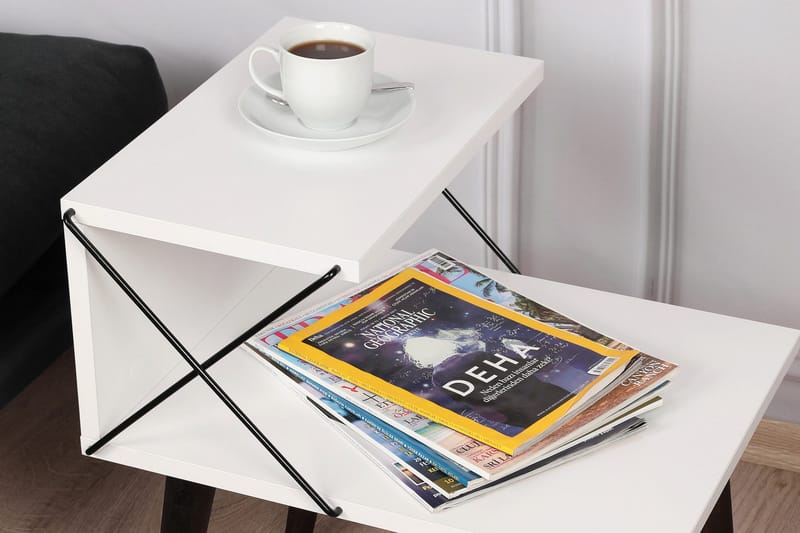 Kaysie Sängbord 50 cm - Vit - Products - Möbler - Bord & matgrupp - Avlastningsbord & sidobord - Sängbord & nattduksbord