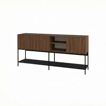 Kenvor Konsol 180x80x40 cm - Milano Walnut, Wood Black, Black - Products - Möbler - Bord & matgrupp - Avlastningsbord & sidobord - Konsolbord & hallbord