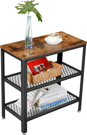 Lasse sidobord 60 x 30 cm - Brun/svart - Brun/Svart - Products - Möbler - Bord & matgrupp - Avlastningsbord & sidobord - Brickbord & småbord