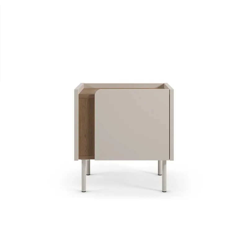 Lomar Nattduksbord 45,5x47,8x35 cm - Naturlig ek, sandsten - Products - Möbler - Bord & matgrupp - Avlastningsbord & sidobord - Sängbord & nattduksbord