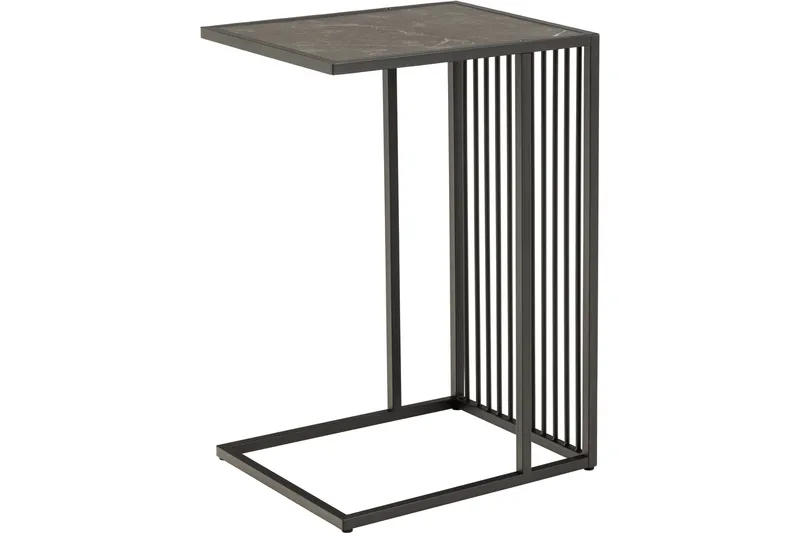 Saklani Sidobord 35x35 cm, Svart