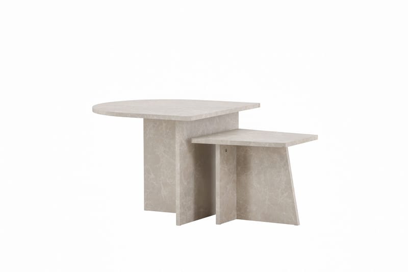 Sala Travertin Soffbord - Beige - Products - Möbler - Bord & matgrupp - Avlastningsbord & sidobord - Satsbord