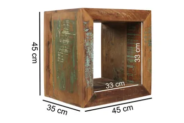 Sido bord Wohnling Massivt återvunnet trä Kolkutta kube Industriell - Products - Möbler - Bord & matgrupp - Avlastningsbord & sidobord - Brickbord & småbord