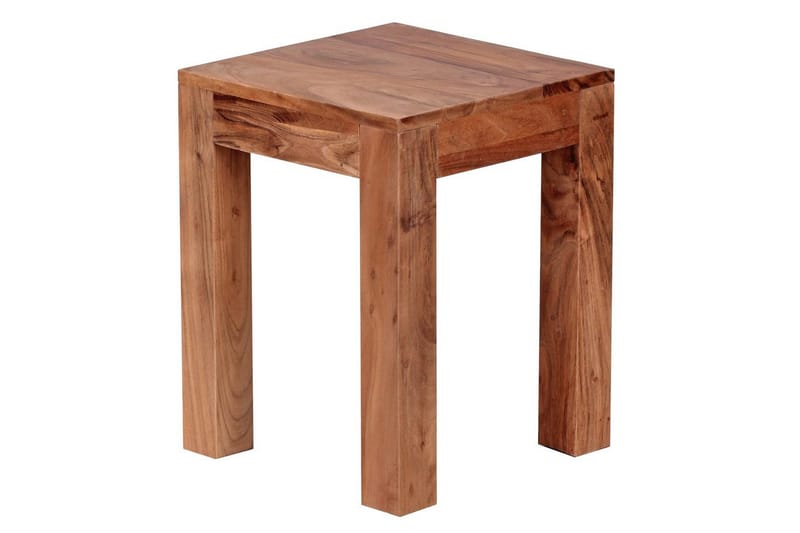 Sido bord Wohnling massivt trä 35x35cm med träben, lantlig stil Akacia - Akacia - Products - Möbler - Bord & matgrupp - Avlastningsbord & sidobord - Brickbord & småbord