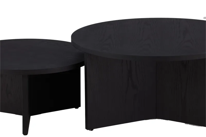 Soffbordset Saltö 2st Runda 85 cm/65 cm - Svart - Products - Möbler - Bord & matgrupp - Avlastningsbord & sidobord - Satsbord