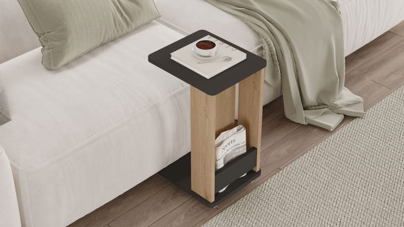 Solven Sidobord 32x42x55 cm - Ek och antracit - Products - Möbler - Bord & matgrupp - Avlastningsbord & sidobord - Brickbord & småbord