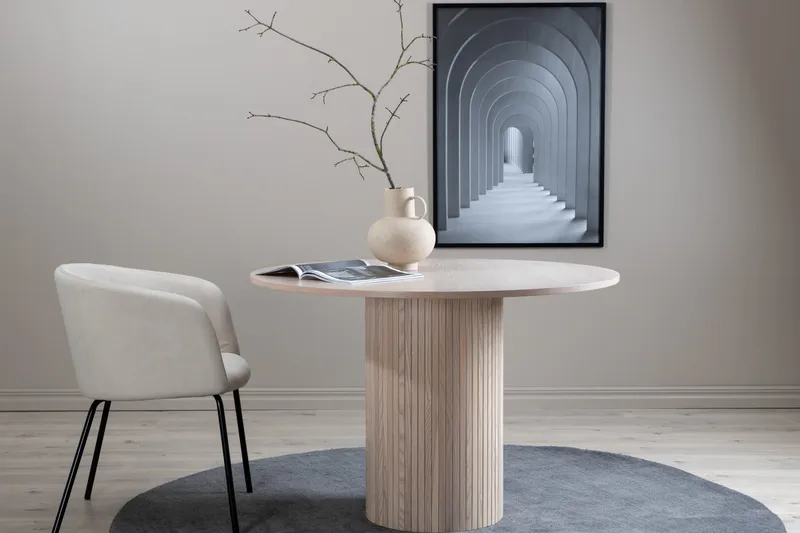 Bianca Matbord 110 cm Runt - Beige - Products - Möbler - Bord & matgrupp - Matbord & köksbord