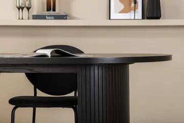 Bianca Matgrupp 200 cm Oval med 4 Vault stolar - Svart - Products - Möbler - Bord & matgrupp - Matgrupp