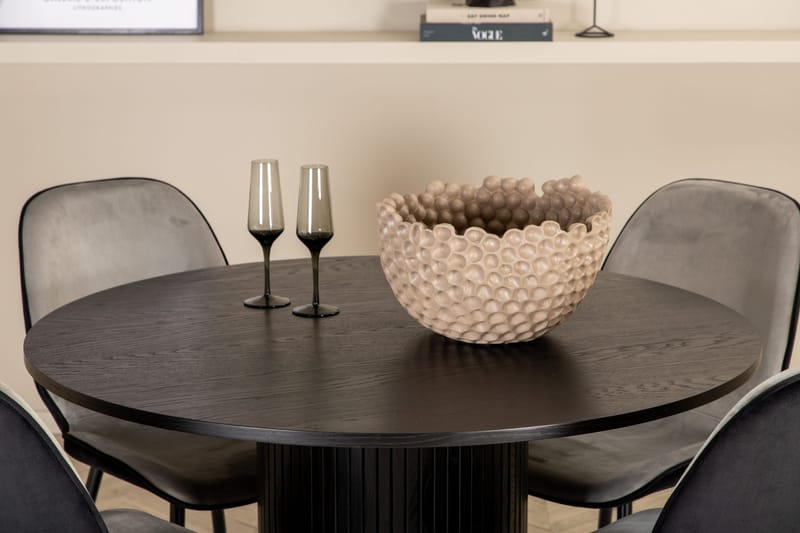 Bianca runt matbord med 4st Emma matstol - Products - Möbler - Bord & matgrupp - Matgrupp