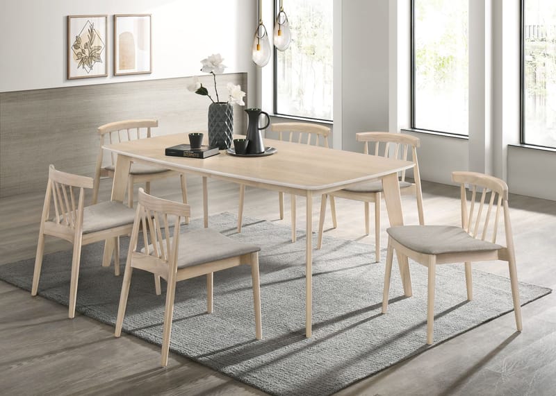 Bord i whitewash 180x90 cm Florence - Whitewash - Products - Möbler - Bord & matgrupp - Matbord & köksbord