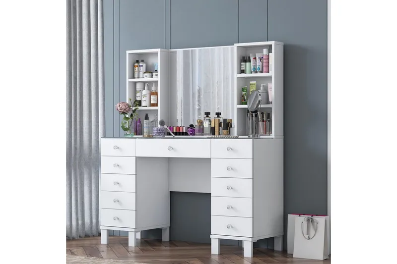 Ceylon Sminkbord 120 cm - Vit - Products - Möbler - Bord & matgrupp - Sminkbord & toalettbord