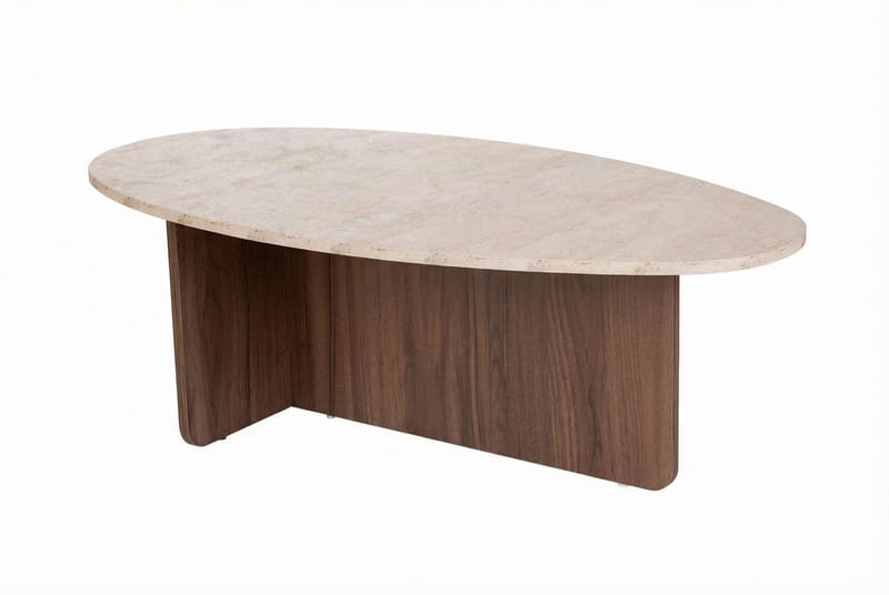 Ceyra Soffbord 120x40x65 cm - Travertine Walnut - Products - Möbler - Bord & matgrupp - Soffbord