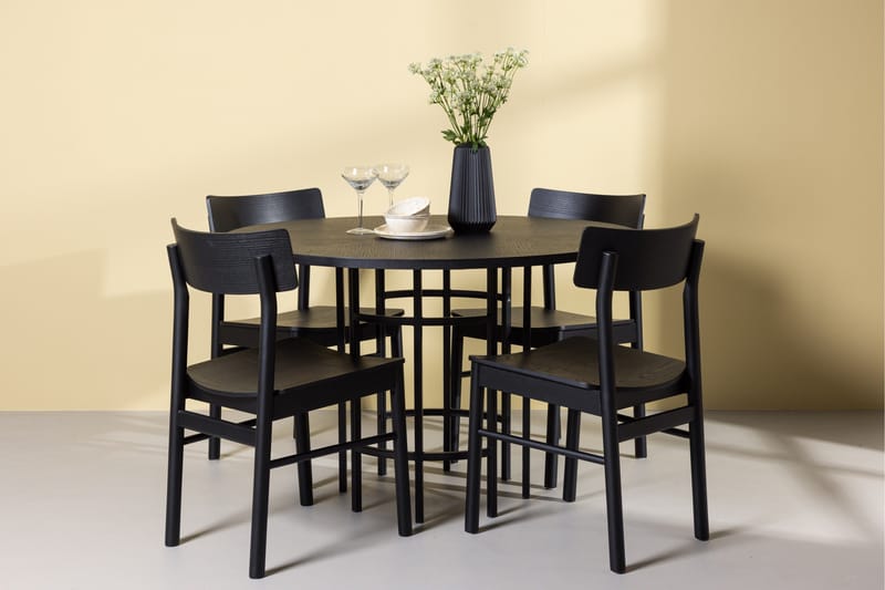 Copenhagen Matgrupp + 4 stolar Rektangulär - Svart - Products - Möbler - Bord & matgrupp - Matgrupp