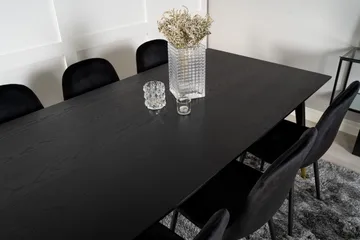 Dipp Matgrupp 180 cm Rektangulär med 6 Polar stolar - Svart/Guld - Products - Möbler - Bord & matgrupp - Matgrupp