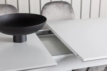 Disa Matgrupp 120 cm Rektangulär med 4 Eva stolar - Ljusgrå - Products - Möbler - Bord & matgrupp - Matgrupp