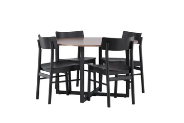 Durango Matbord med 4 Montros stolar - Valnöt - Products - Möbler - Bord & matgrupp - Matbord & köksbord