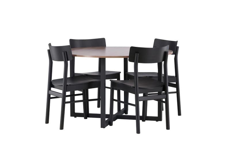 Durango Matbord med 4 Montros stolar - Valnöt - Products - Möbler - Bord & matgrupp - Matbord & köksbord