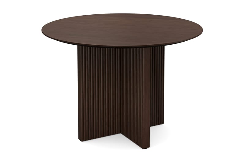 Edda Runt Matbord 110cm Fanér - Rökt ek - Products - Möbler - Bord & matgrupp - Matbord & köksbord
