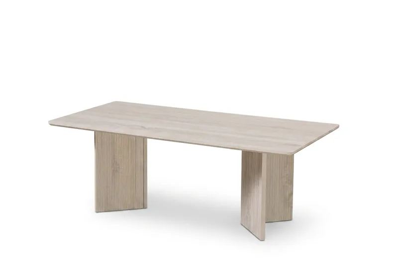 Edda Soffbord Rektangulär 120 cm, Vitlaserad ek