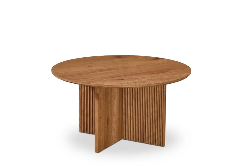 Edda Soffbord Rund 85 cm - Ek - Products - Möbler - Bord & matgrupp - Soffbord