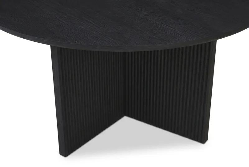 Edda Soffbord Rund 85 cm - Svartlaserad ek - Products - Möbler - Bord & matgrupp - Soffbord
