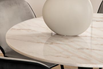 Estelle Matgrupp 106 cm Rund med 4 Emma stolar - Svart - Products - Möbler - Bord & matgrupp - Matgrupp