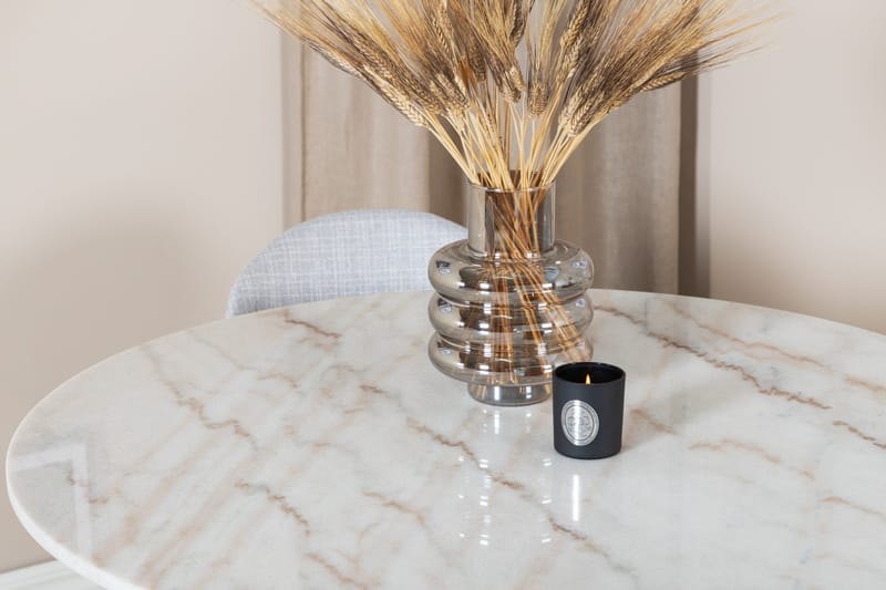 Estelle Matgrupp 106 cm Rund med 4 Vault stolar - Svart - Products - Möbler - Bord & matgrupp - Matgrupp