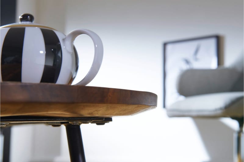 Fanks Soffbord 122 cm Njurformat - Massivt Trä/Svart - Products - Möbler - Bord & matgrupp - Soffbord