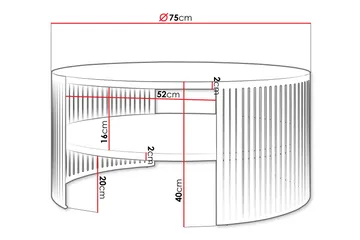 Friend Soffbord 75 cm - Svart - Products - Möbler - Bord & matgrupp - Soffbord