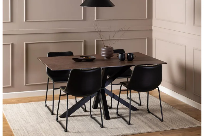 Ganesh Matbord 90 cm Rektangulär - Brun - Products - Möbler - Bord & matgrupp - Matbord & köksbord