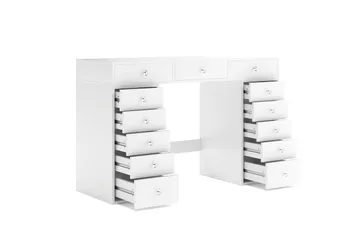 Glow Stort sminkbord utan spegel - Förvaring med lådor 120 cm - Vit - Products - Möbler - Bord & matgrupp - Sminkbord & toalettbord