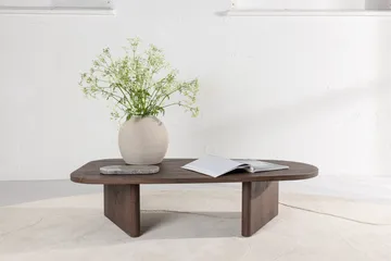 Grönvik Ovalt Soffbord 130x65 cm - Mörkbrunt / Valnöt / Trä - Products - Möbler - Bord & matgrupp - Soffbord