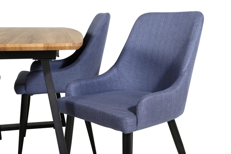 Inca Matgrupp 160 cm Rektangulär med 4 Plaza stolar - Svart - Products - Möbler - Bord & matgrupp - Matgrupp